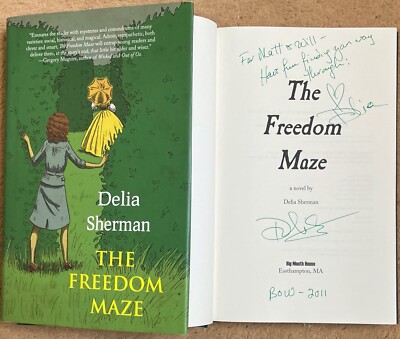 The Freedom Maze By Delia Sherman Signed First USA Hardback Edition