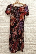 Women's M & S Collection Floral Bodycon Knee Length Fitted Dress Size 10 UK