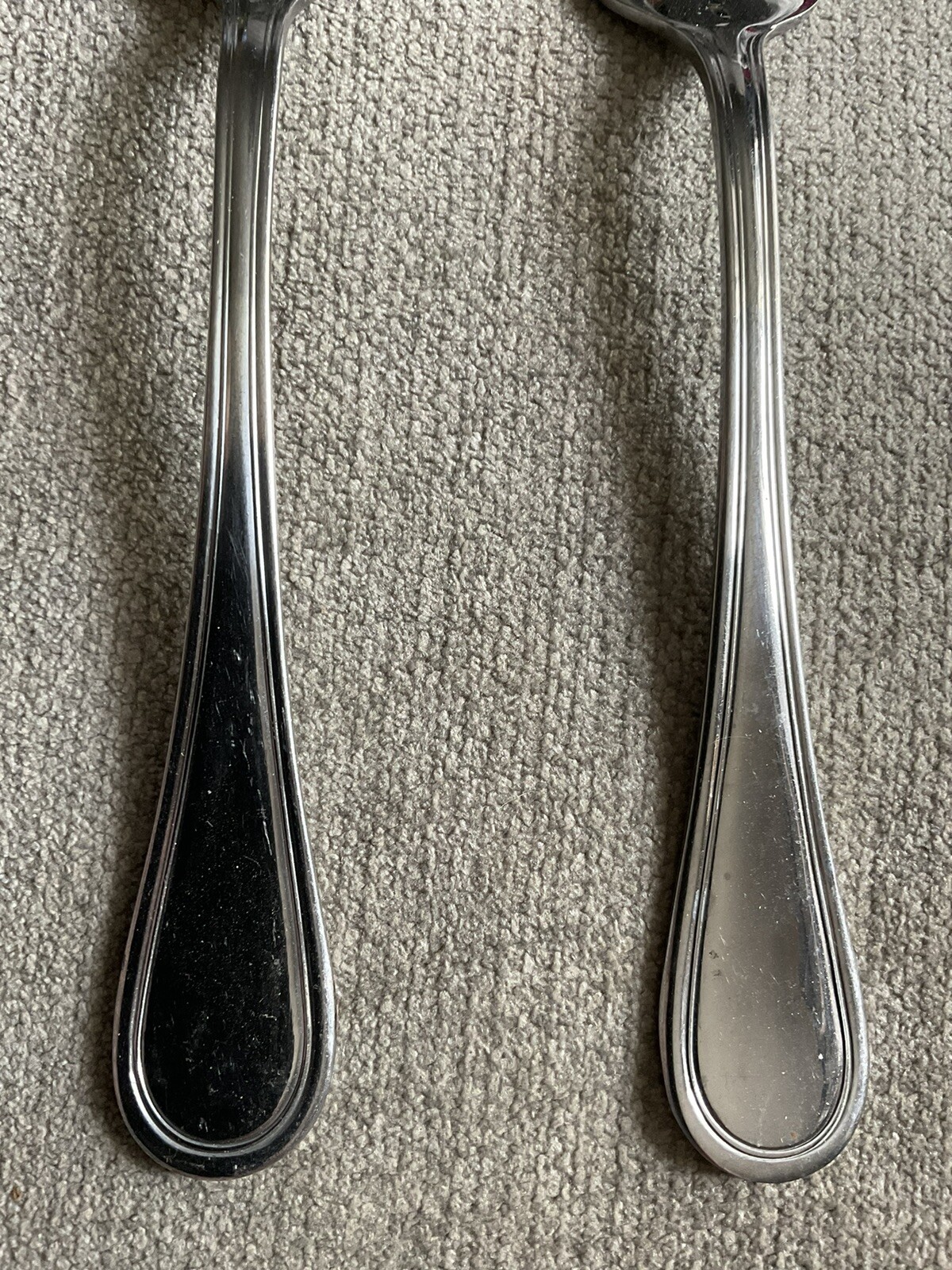 Wallace Slotted Serving Spoon & Fork Royal Thread 8.5” See Pics Replacement