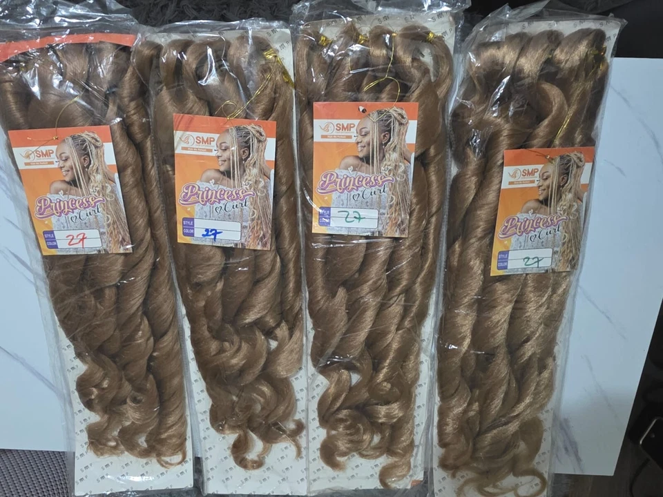 Mujer Trenza Trenza Cabello 4 PAQUETE ESPIRAL EN UN PAQUETE, 200 GRAMOS. Color 27, T33/27 Foto 3 de 4