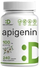 Apigenin100mg Chamomile Flower Extract for Antioxidants Sleep Relax 240 Capsules