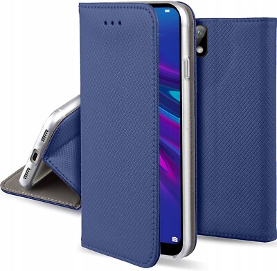 FÜR Honor 8S - SMART MAGNET Tasche Hülle Flip Case Handy Etui WALLET Cover BLAU