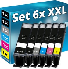 6x CARTUCCE INCHIOSTRO XL per Canon PIXMATS8050 TS8051 MG7750 MG7751 TS9050 TS9055