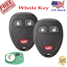 2 For 2007 2008 2009 2010 2011 2012 2013 Chevy Silverado Remote Control Key Fob