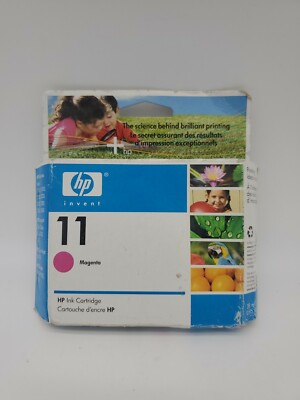 HP 11 ~ Magenta Genuine HP Ink Cartridge ~ New Expired...46