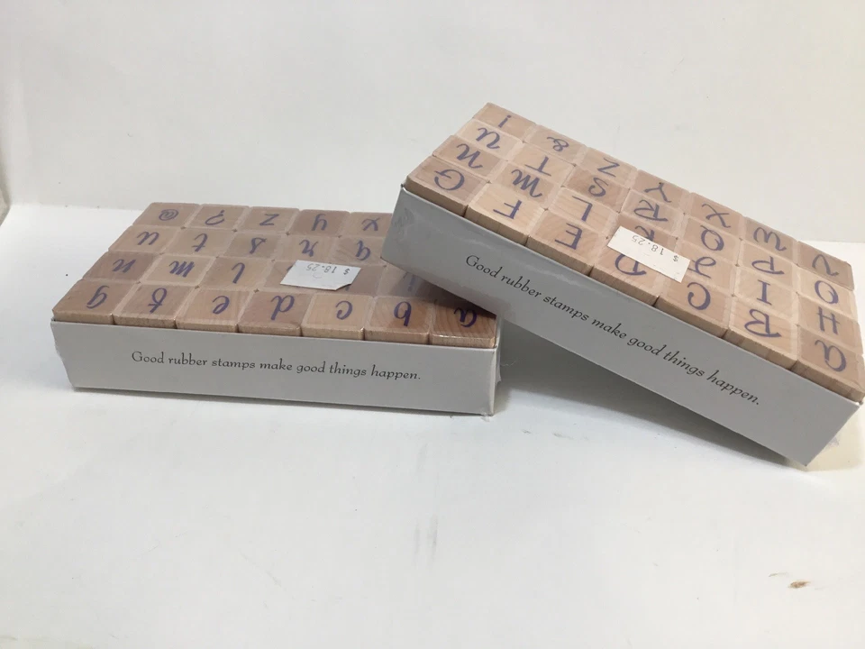 56 NEW Hero Arts SASSY Letters Alphabet Blocks Rubber Stamp Set LL985 & LL984 - Image 4 of 4