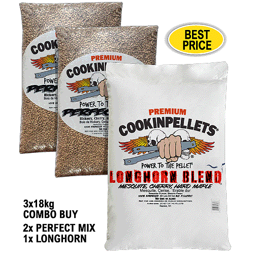 CookinPellets Perfect Mix Premium Smoker Pellets for ALL makes BBQ Smoker Grills - Foto 18 di 31