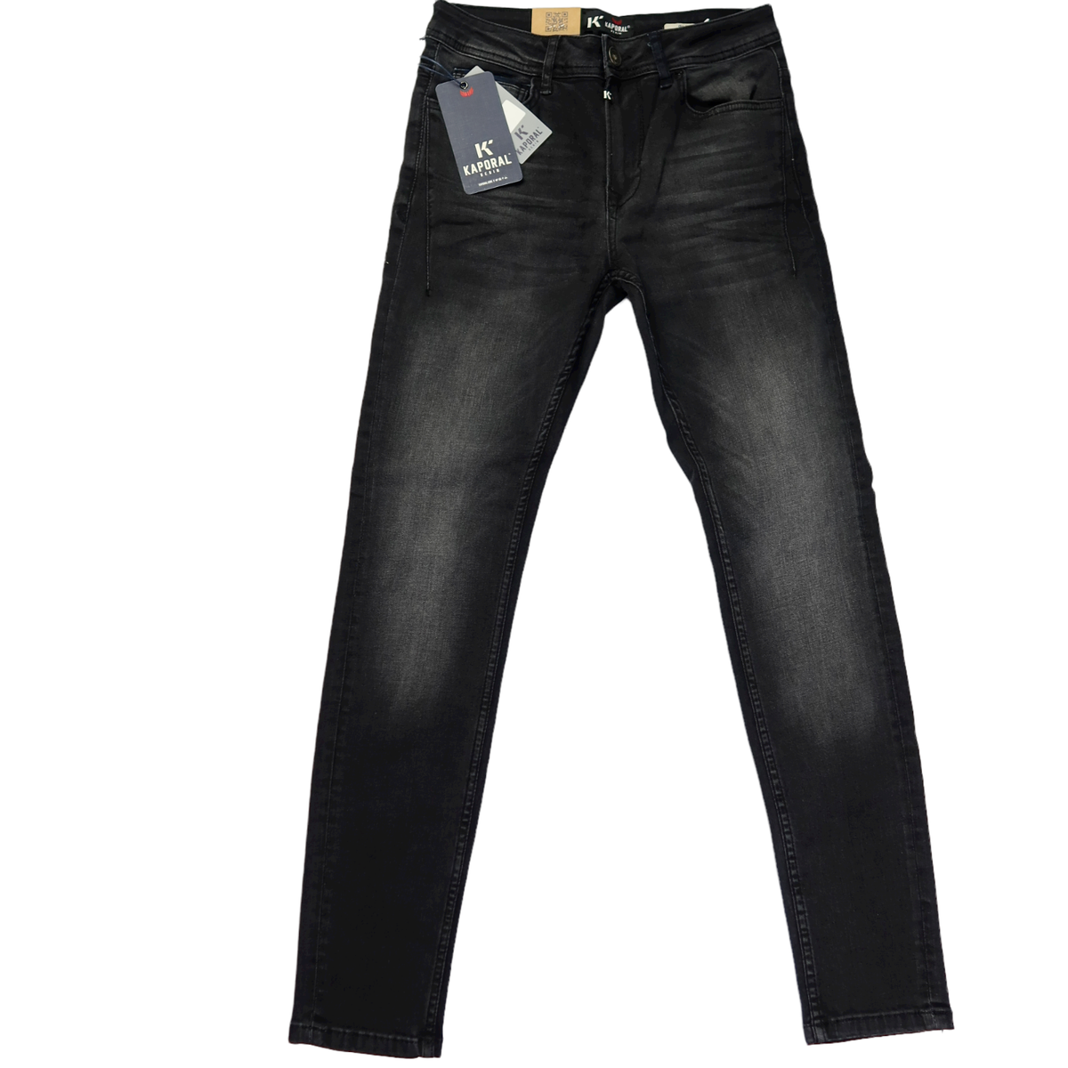 KAPORAL Men's IKAR Slim Skinny Denim Jeans, Black Size 27W/32L