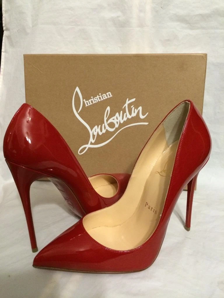 F.Kr. knus nikkel Christian Louboutin PIGALLE FOLLIES 120 Patent Heels Pumps Shoes Rouge De  Mars | eBay