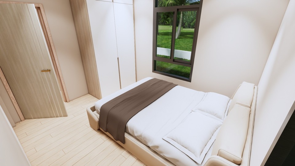 Plan petite maison bois contemporaine