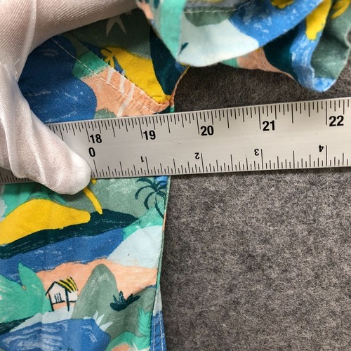 Cat & Jack Boys XL (16) Hawaiian Shirt Multicolor Blue Green Palm Tropical - Picture 8 of 8