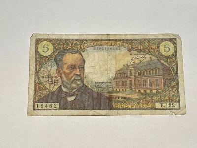 Billet France 5 Francs Pasteur 8-1-1970 (192-14) - Photo 1/2
