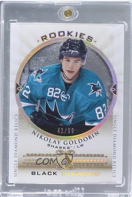 2015-16 Upper Deck Black Diamond Rookies Single 42/99 Nikolay Goldobin RC 1t6