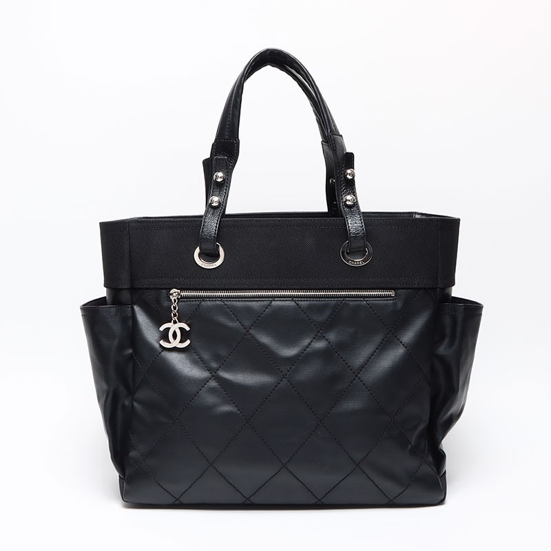 Chanel Paris Biarritz GM 16th Tote Bag in Black WS13533