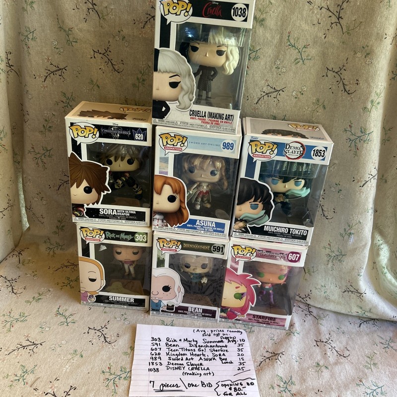 Funko Pop Bundle / assorted / seven pieces