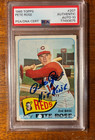 1965 TOPPS PETE ROSE # 207 PSA DNA PSA 10 AUTO GRADE " HIT KING " BOLD SIGNATURE