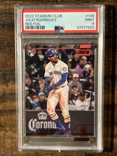 Julio Rodriguez PSA 9 MINT 2022 Topps Stadium Club RC #148 Mariners Rookie Card