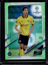 2020-21 Topps Chrome UEFA Jude Bellingham RC Neon Green Bubbles #68 Dortmund