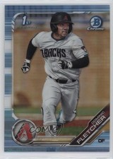 2019 Bowman Draft Chrome Sky Blue Refractor Dominic Fletcher #BDC-35 2p7