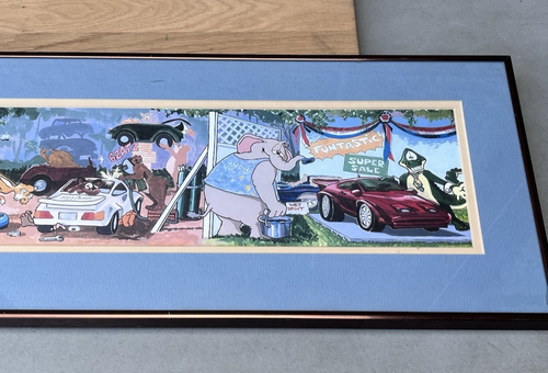 Litografía offset 1990 Robert Marble Wonder Works litografía firmada impresión artística con certificado de autenticidad - Imagen 5 de 12