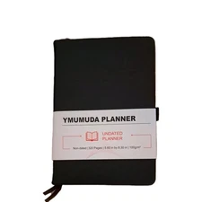 YMUMUDA UNDATED PLANNER WEEKLY MONTHLY 320 PAGES 5.6" x 8.3" BLACK
