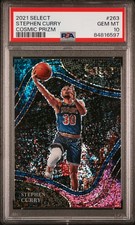 2021 PANINI SELECT COSMIC PRIZM #263 STEPHEN CURRY PSA 10