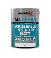 Zinsser Scrubbable Interior Matt All Clean - White