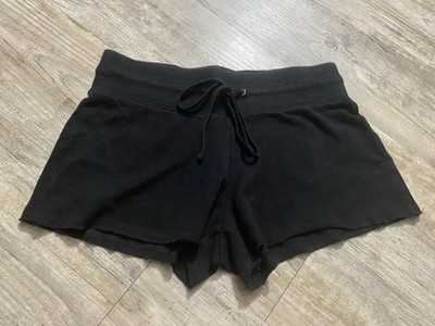 Women s Jrs Medium (7/9) No Boundaries Stretch Black Cheeky Shorts Y2K  