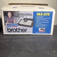 Brother FAX-575 Personal Plain Paper Fax Machine Phone Copier New Open Box READ