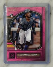 2025 Topps Museum Collection Luisangel Acuña Mets Pink Sapphire RC 86/199