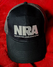 Men's "NRA" Black Cap / Hat w/ Gray Mesh Snapback Adjustable Ball Cap NRA-ILA