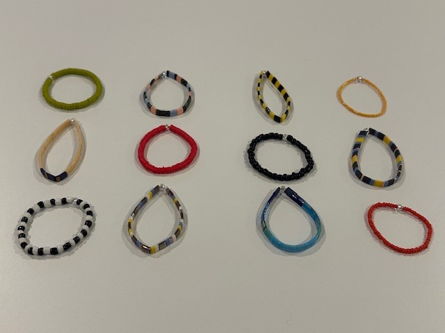 WHOLESALE Lot of 12 New Toddler Child Stretch Bracelets-Tila, Seed, Heishi-1.5"