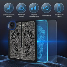 19-Level EMS Electric Foot Massager Pad Blood Circulation Muscle Stimulator Mat