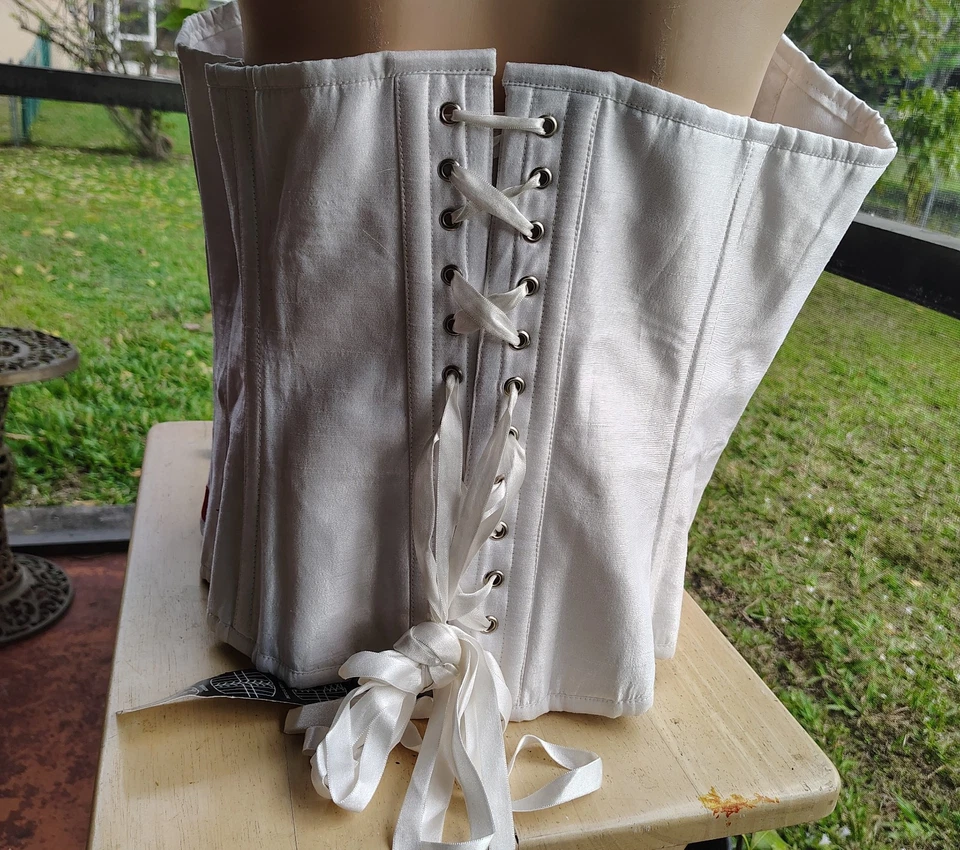 Bandera Americana EE. UU. Rojo Blanco Azul Estrellas Rayas Corsé Bustier Acero Deshuesado 38 Foto 4 de 4