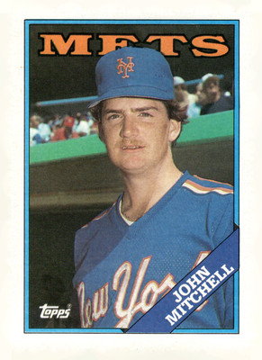 1988 Topps #207 John Mitchell New York Mets Baseball Card