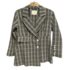 House of Sunny Heritage Tailored Blazer Jacket In Academic Check Vol 12 Size 2