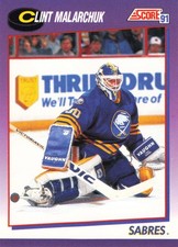 Clint Malarchuk 1991-92 Score American #438 Buffalo Sabres