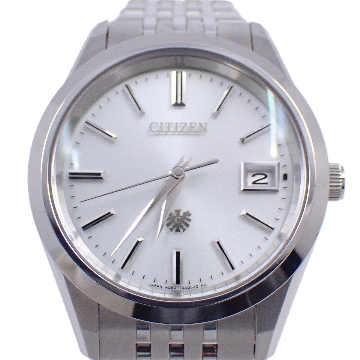 CITIZEN WATCH AQ4100-57A THE CITIZEN CHRONOMASTER ECO-DRIVE TITANIUM SILVER DIAL