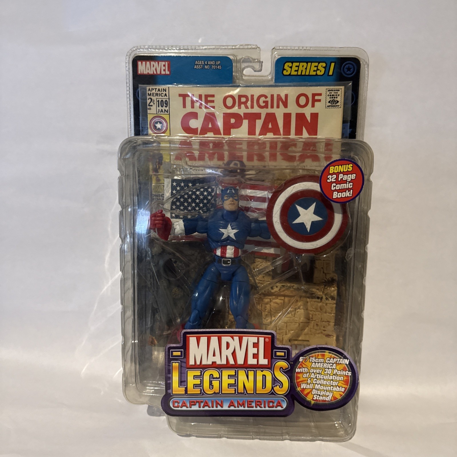 ToyBiz Marvel Legends Captain America 2002 Series 1 6