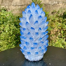 17.6LB  New Find blue Phantom Crystal Quartz Cluster Mineral Specimen Healing
