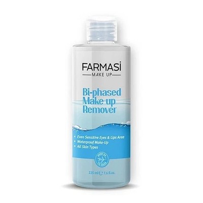 Farmasi Bi-Phased Make-up Remover 225ml Non Oily Gentle Formula Sensitive Neu