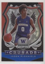 2020 Panini Prizm Draft Picks Crusade Red White & Blue Jaden McDaniels #91 02ue