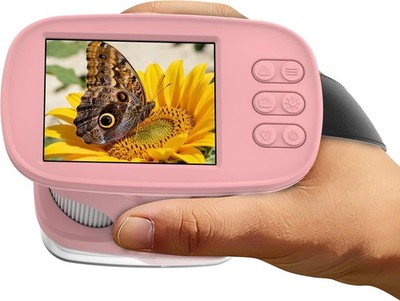 2,4 'Bildschirm, 4K Kindermikroskope, tragbare Mini Tasche 1000X Handheld