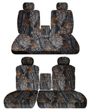 Front And Rear Seat Covers Fits 1995 To 1998 Chevy Ck 1500 2500 Truck Camo