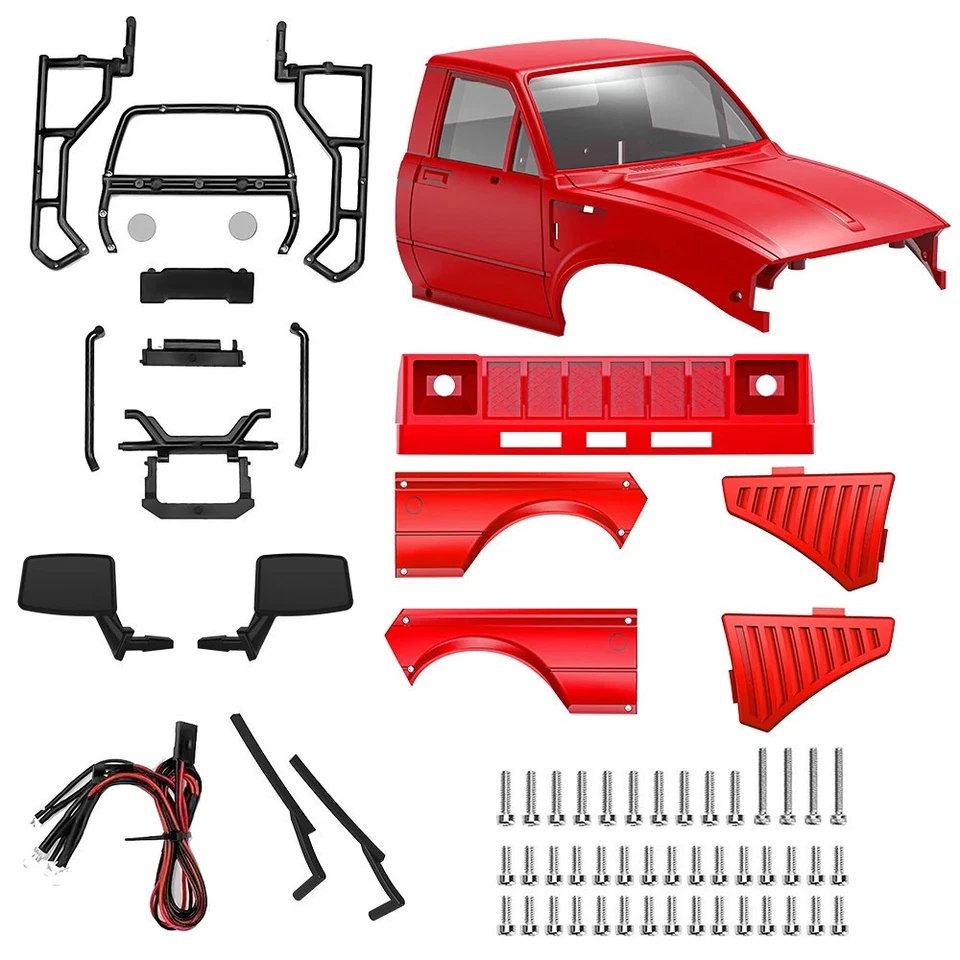 133mm Wheelbase Pickup Hard Body Shell for 1/24 RC Crawler Axial SCX24 Upgrade - Image 4 of 4