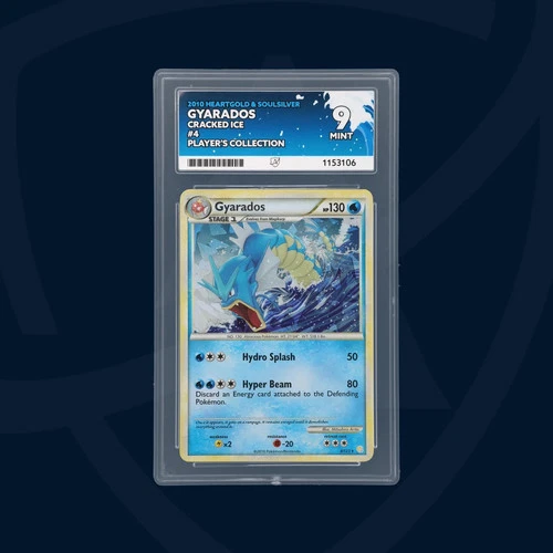 ACE 9 - 2010 Pokemon Heartgold Soulsilver Gyarados Cracked Ice Holo 4/123 POP 2!