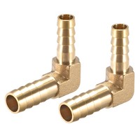 2Stk Schlauchadapter Schlauchanschluss 10-8Mm Widerhaken FüR Winkelrohrverbinder