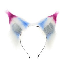 Artificial Ear Headband Masquerades Party Hairhoop for Theme Event Cosplay Props