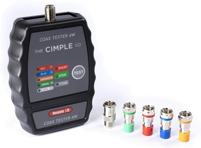 Coaxial Cable Toner Tester - 4-Way Mapper Coax Locator Tracker Commercial Grade