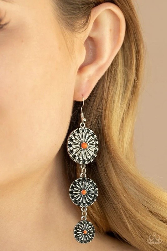 Festively Floral - Orange - Paparazzi Jewelry/Accessories Earrings